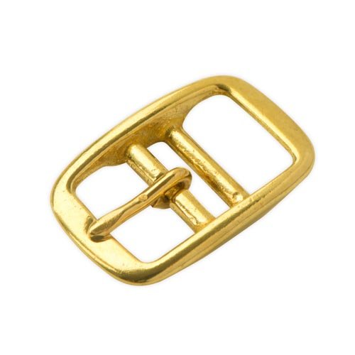Brass 16 mm Double-Barred Belt Buckle - 10 Pieces