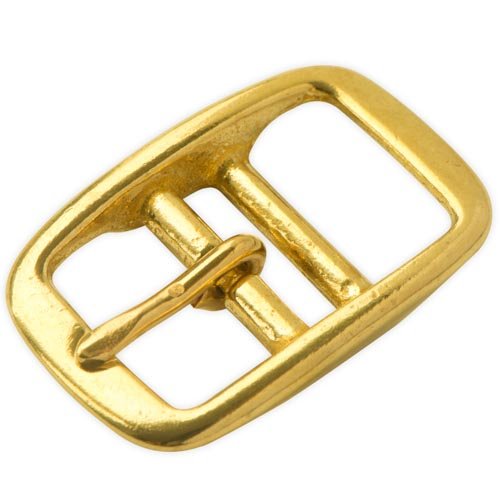 Brass 25 mm Double-Barred Belt Buckle - 30 Pieces